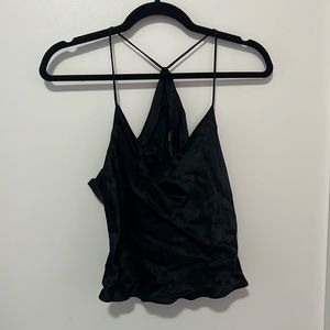 Black Silky Zara Top